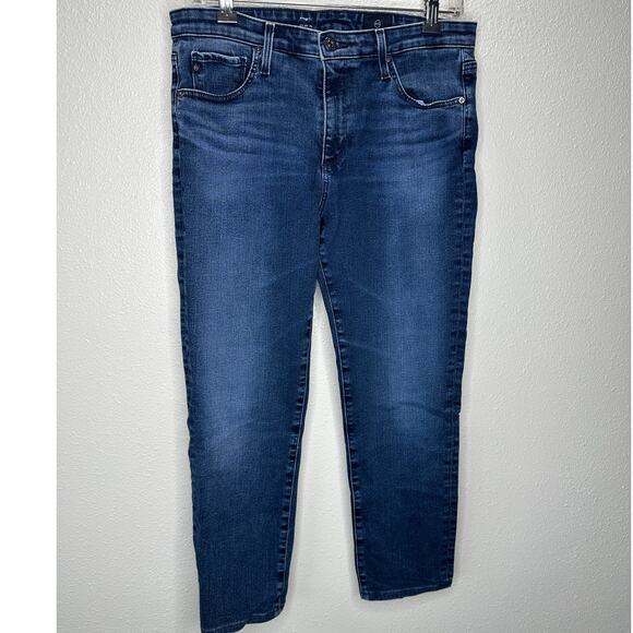 AG Adriano Medium Wash Whiskered Prima Cigarette Leg Jeans 30 - Picture 4 of 14